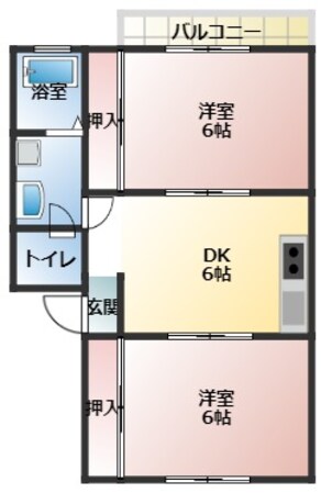 シャトーコスモスⅡの物件間取画像